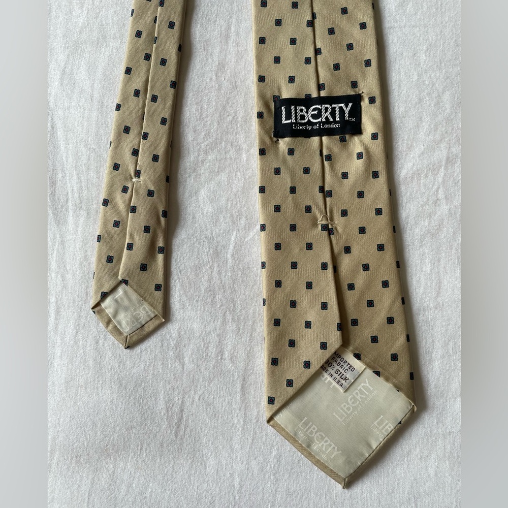 Liberty of London Beige Silk Tie